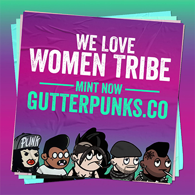 Nft Gutter Punks Flyer - Women Tribe