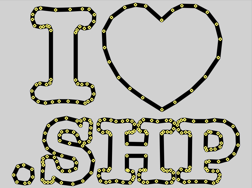 Nft Original shapefile used to create the "I <3 .SHP" image 