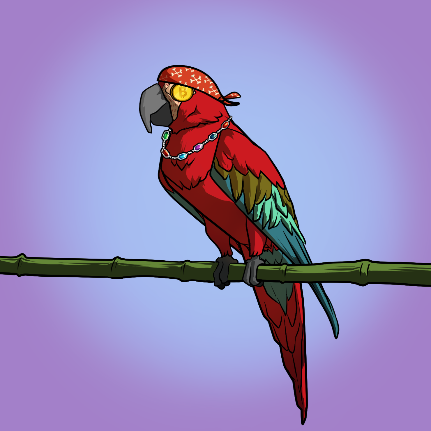Nft Proper Parrot Tree Club #8513